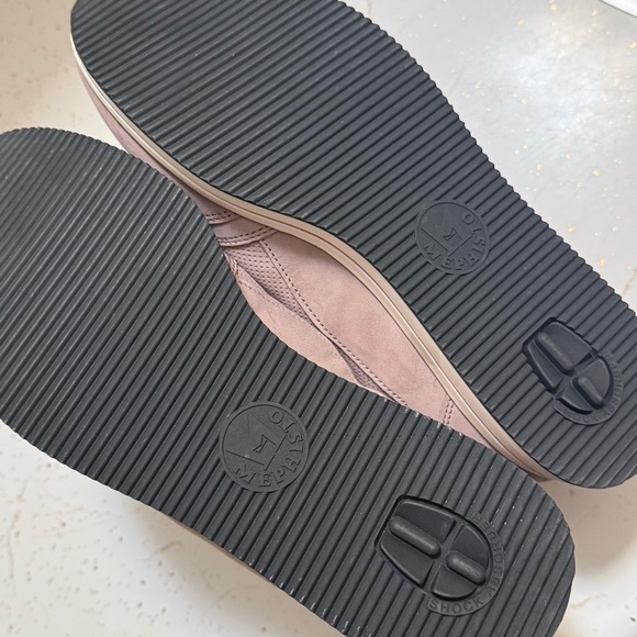 Mephisto Leenie Sneaker Light Taupe Nubuck Neutral Leather Lace Up Zipper 8.5 - Picture 6 of 11